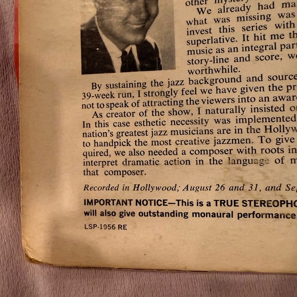 Peter Gunn Vinyl Record - Picture 4 of 7